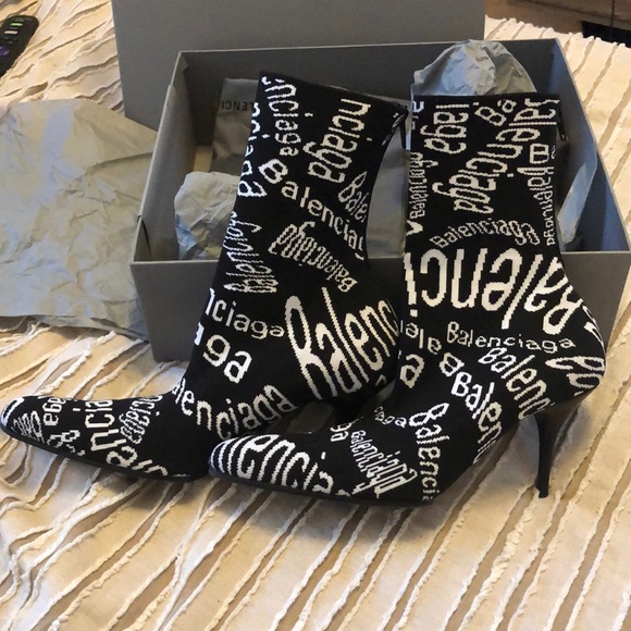 $1090 Balenciaga Sock Boots - Picture 1 of 8